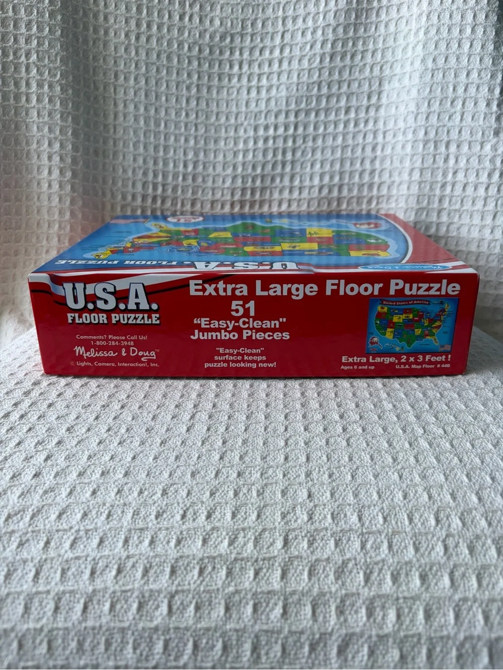 Melissa & Doug U.S.A. Floor Puzzle 51 Pieces 2’ X 3’ Excellent Used Condition
